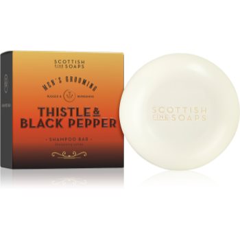 Scottish Fine Soaps Thistle & Black Pepper șampon solid pentru barbati - imagine 2